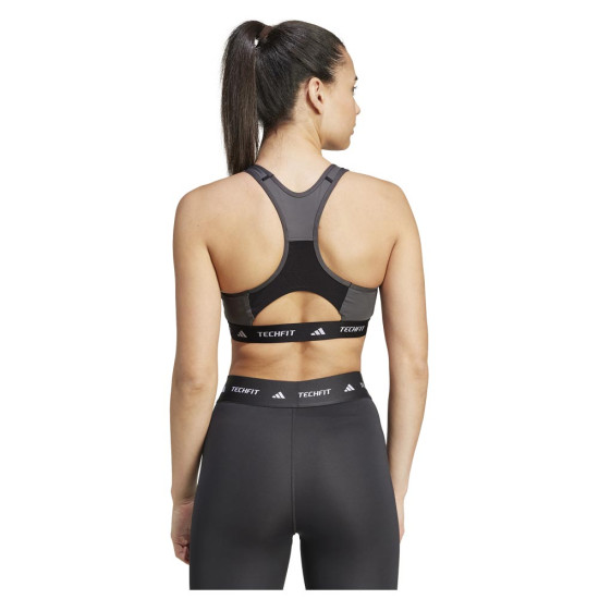 Adidas Γυναικείο μπουστάκι Techfit Medium-Support High-Neck Colorblock Bra